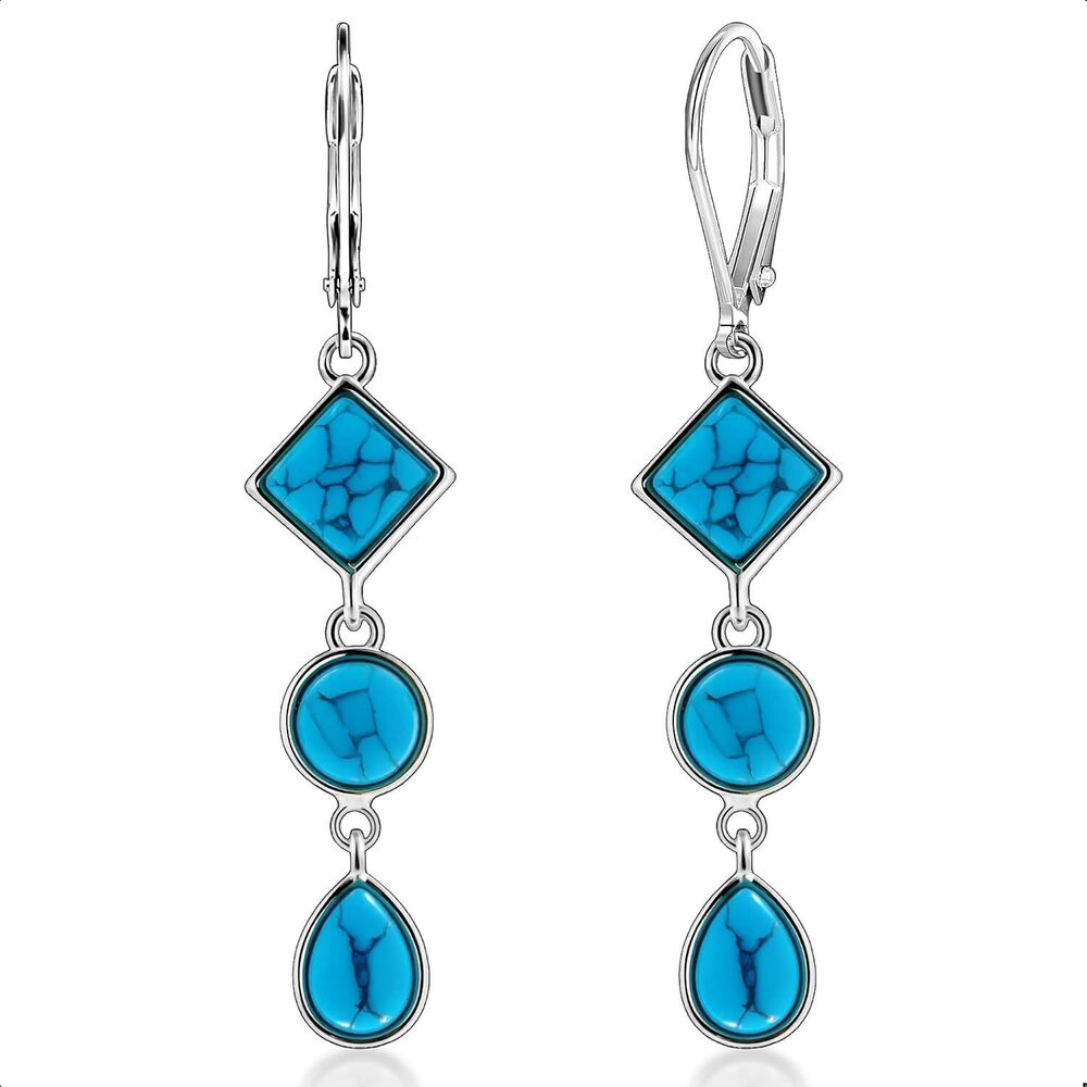 925 Sterling Silver Dangle Earrings for Women Trendy Hypoallergenic